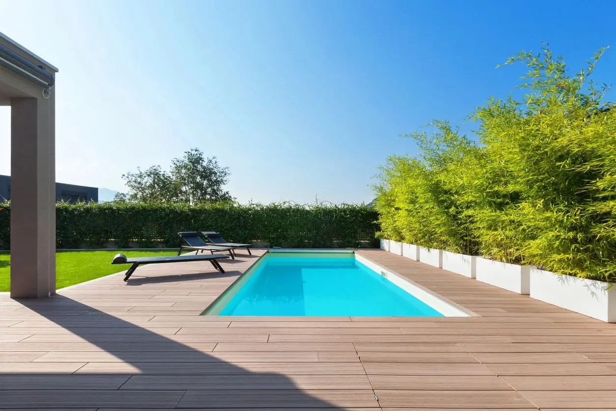 Crystal clear swimming pool